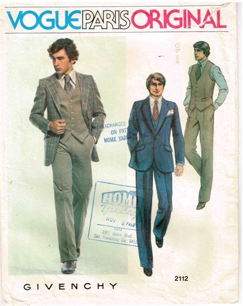 givenchy men three-piece suit 1970s|Givenchy Suits .